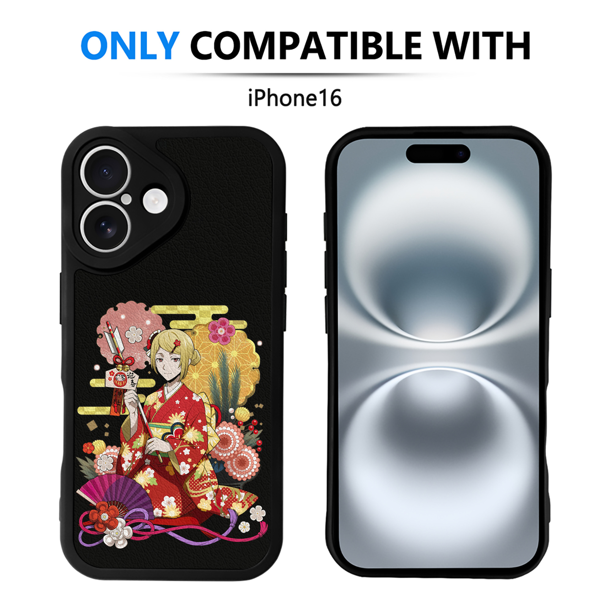 （画像用） 文豪ストレイドッグス Bungo Stray Dogs 【iPhone 16シリーズ対応】シリコンスマホケース（レザー調） 材質：シリコン